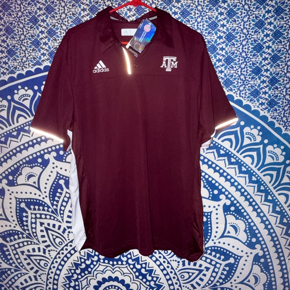 Adidas ATM Dark Red Men's Polo Shirt